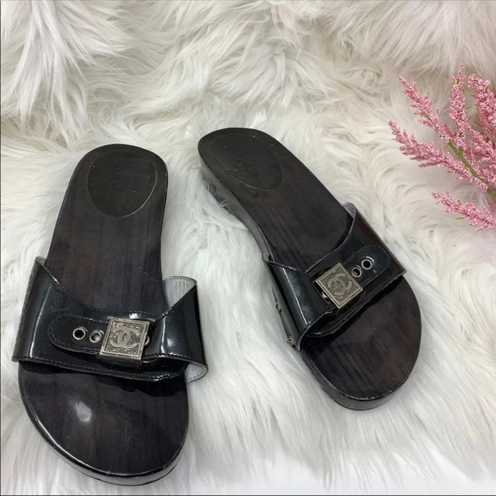 Chanel Vintage Clogs Sz 38